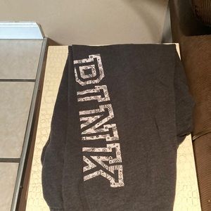 Pink brand grey joggers